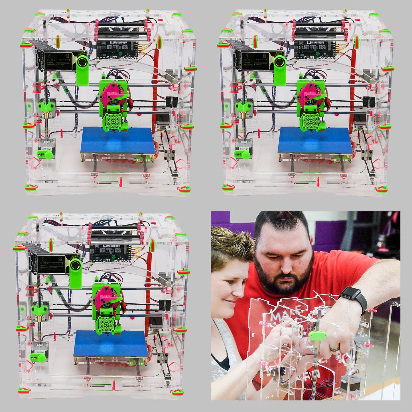 JellyBOX PD Bundle - Includes Assembled JellyBOX 4 Printers with On-Site or On-Line 6 hours class.